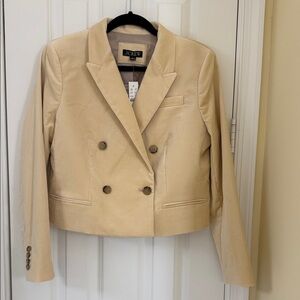 J. Crew Women's Tan Double-Breasted Blazer